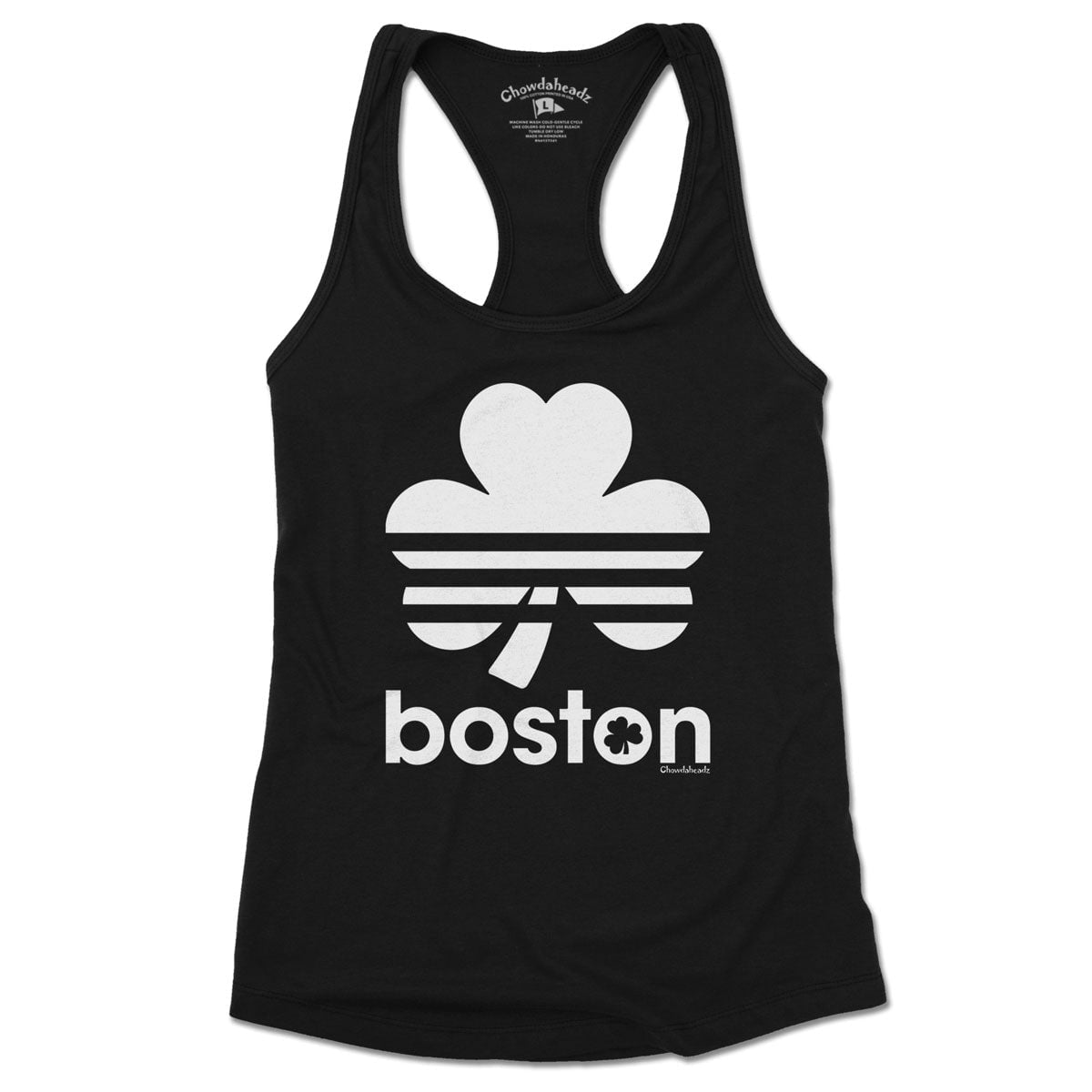 Boston Shamrock Retro Ladies Tank Top