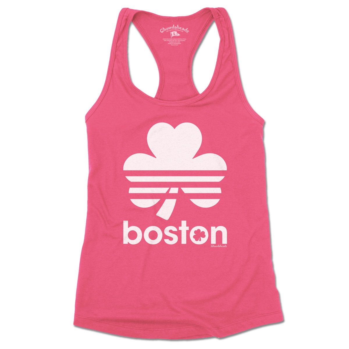 Boston Shamrock Retro Ladies Tank Top