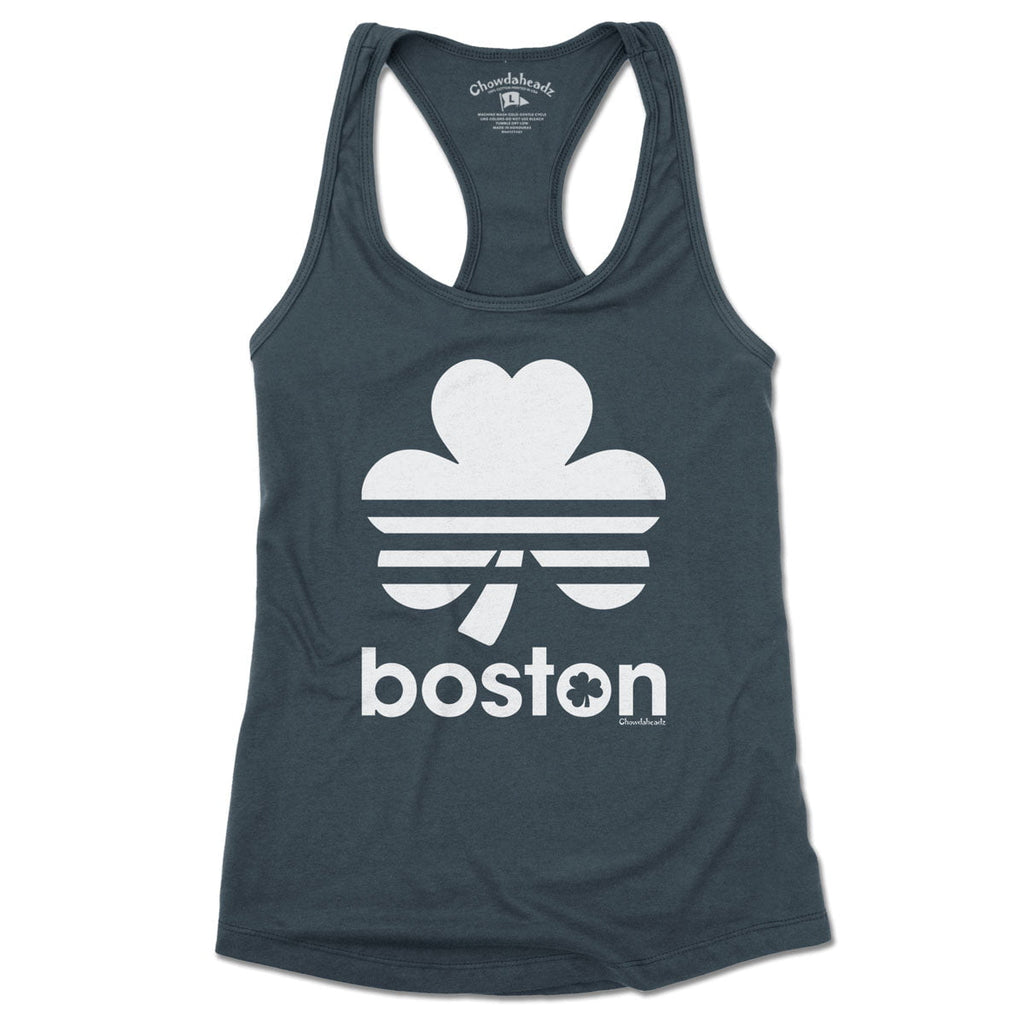 Boston Shamrock Retro Ladies Tank Top