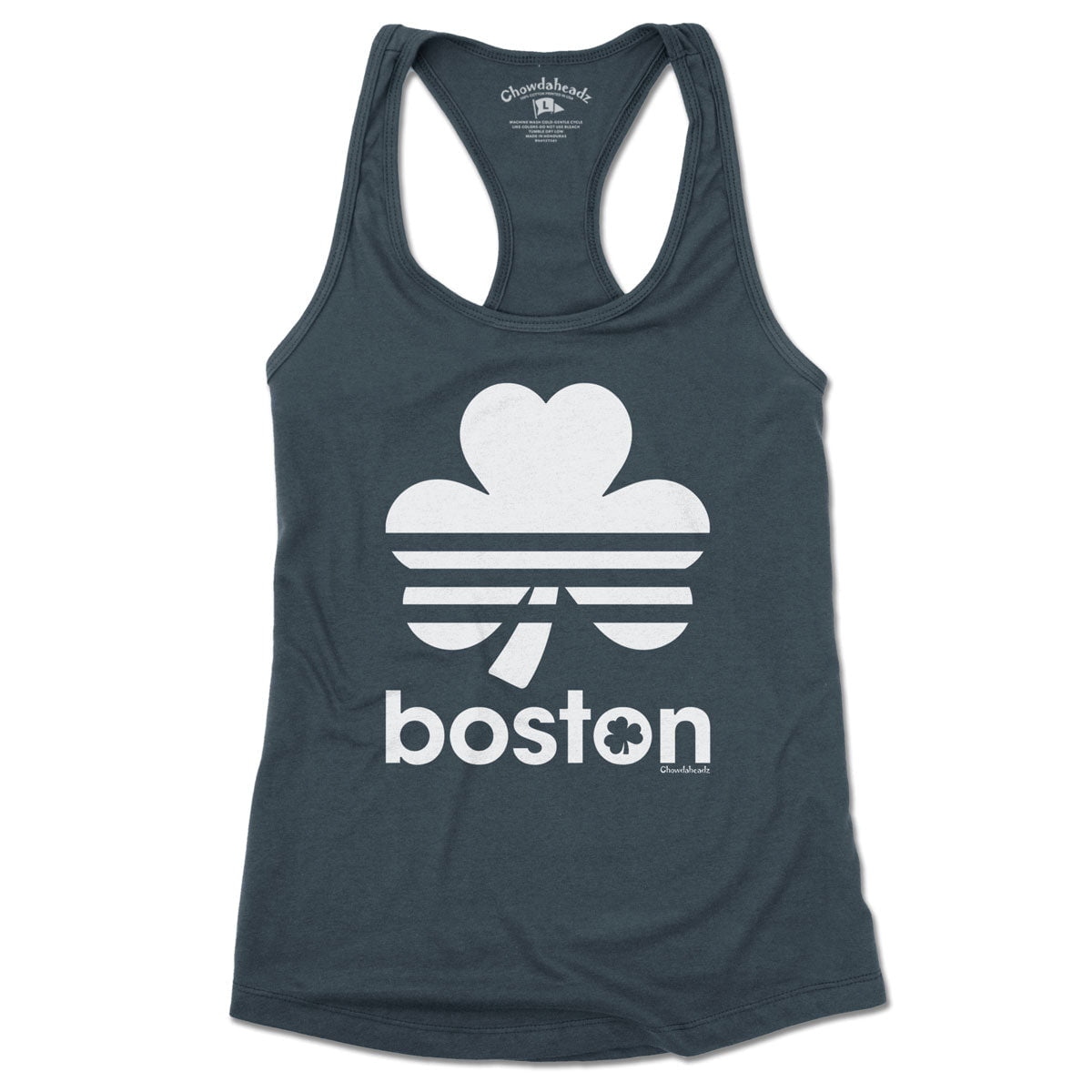Boston Shamrock Retro Ladies Tank Top