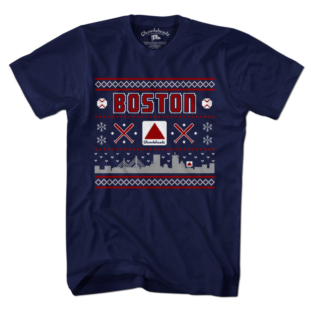 Ugly Holiday Sweater Boston T-Shirt product image 1