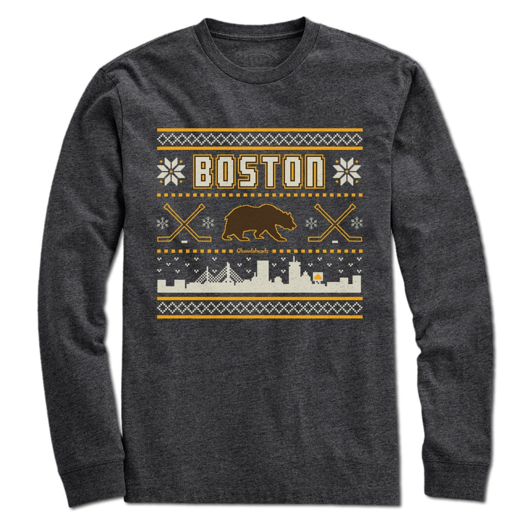 Boston Black & Gold Holiday Sweater T-Shirt product image 3