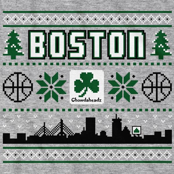 Boston Shamrock Ugly Sweater T-Shirt product image 2