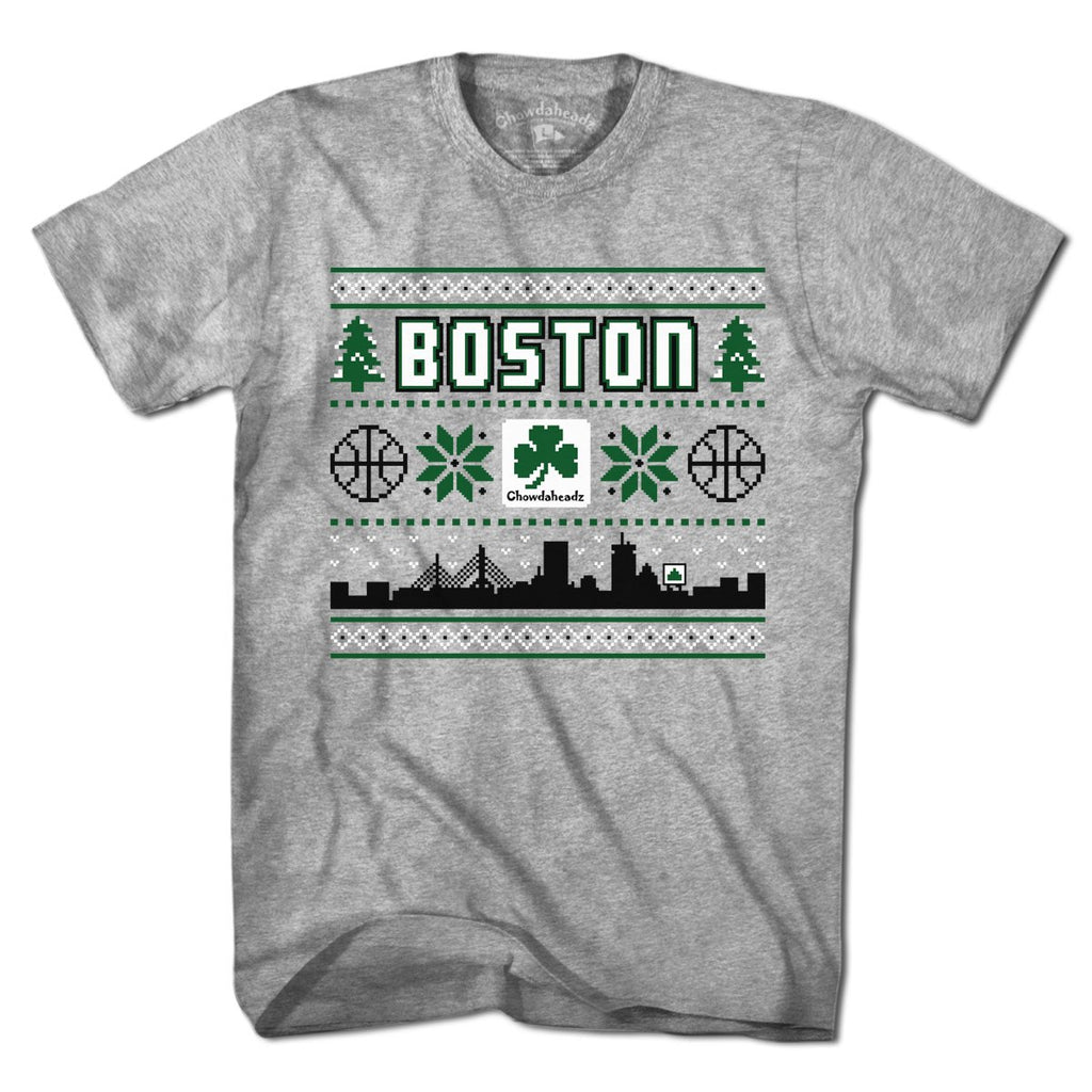 Boston Shamrock Ugly Sweater T-Shirt product image 1