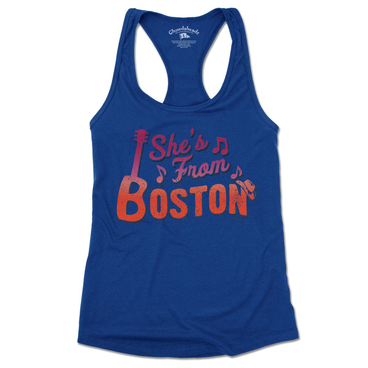 She's From Boston Ladies Tank Top