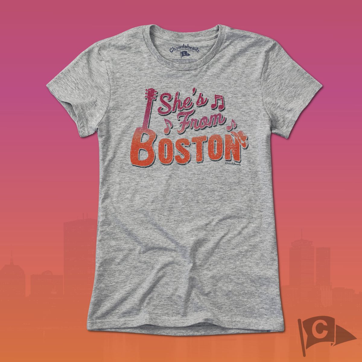 She's From Boston T-Shirt product image 5