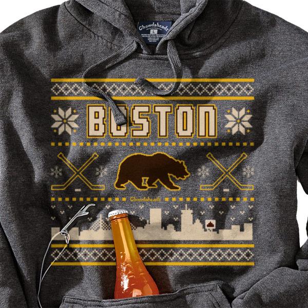 Boston Black & Gold Holiday Tailgater Hoodie product image 2