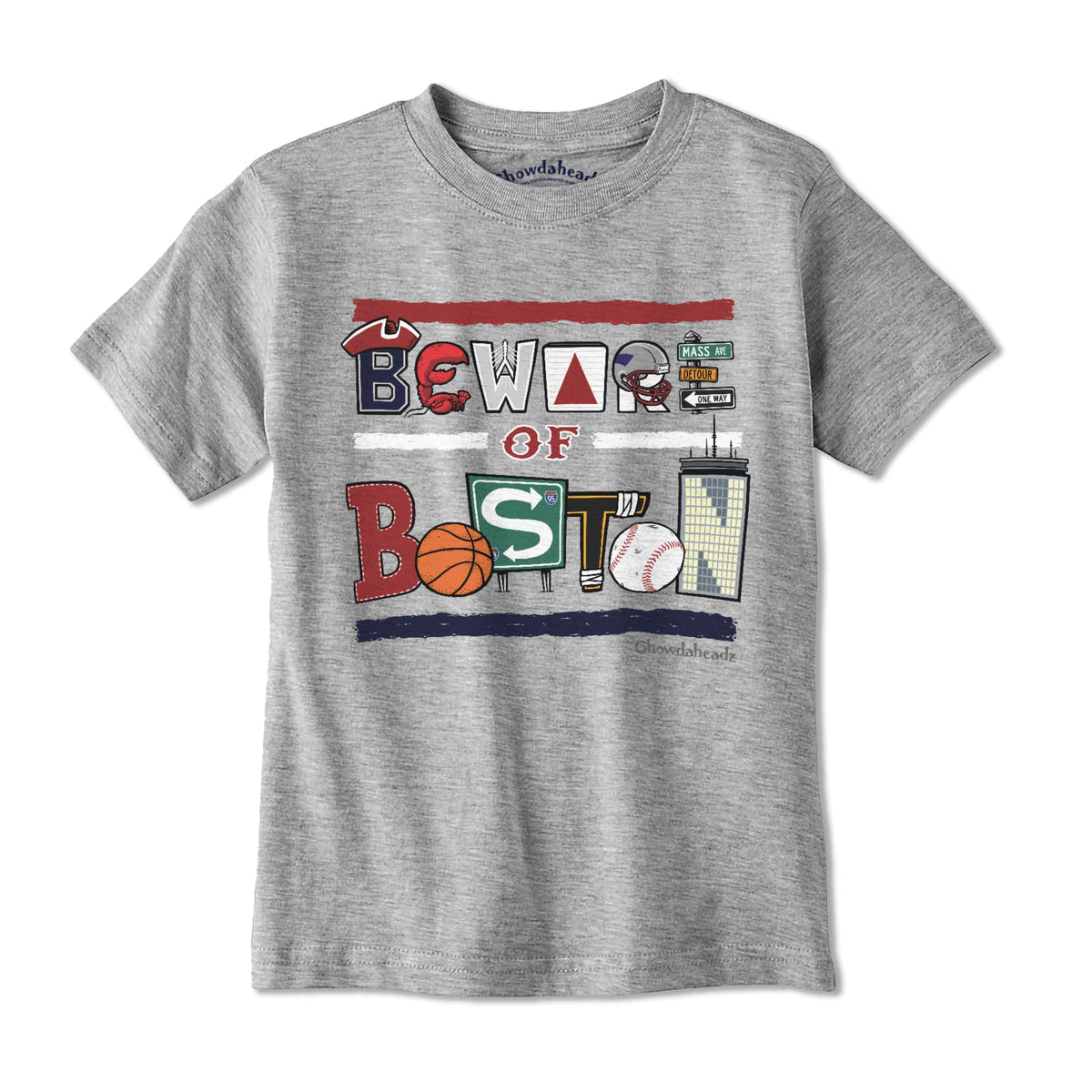 Beware of Boston Icons Youth T-Shirt product image 1