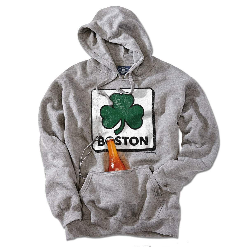 Vintage Shamrock Sign Tailgater Hoodie product image 3
