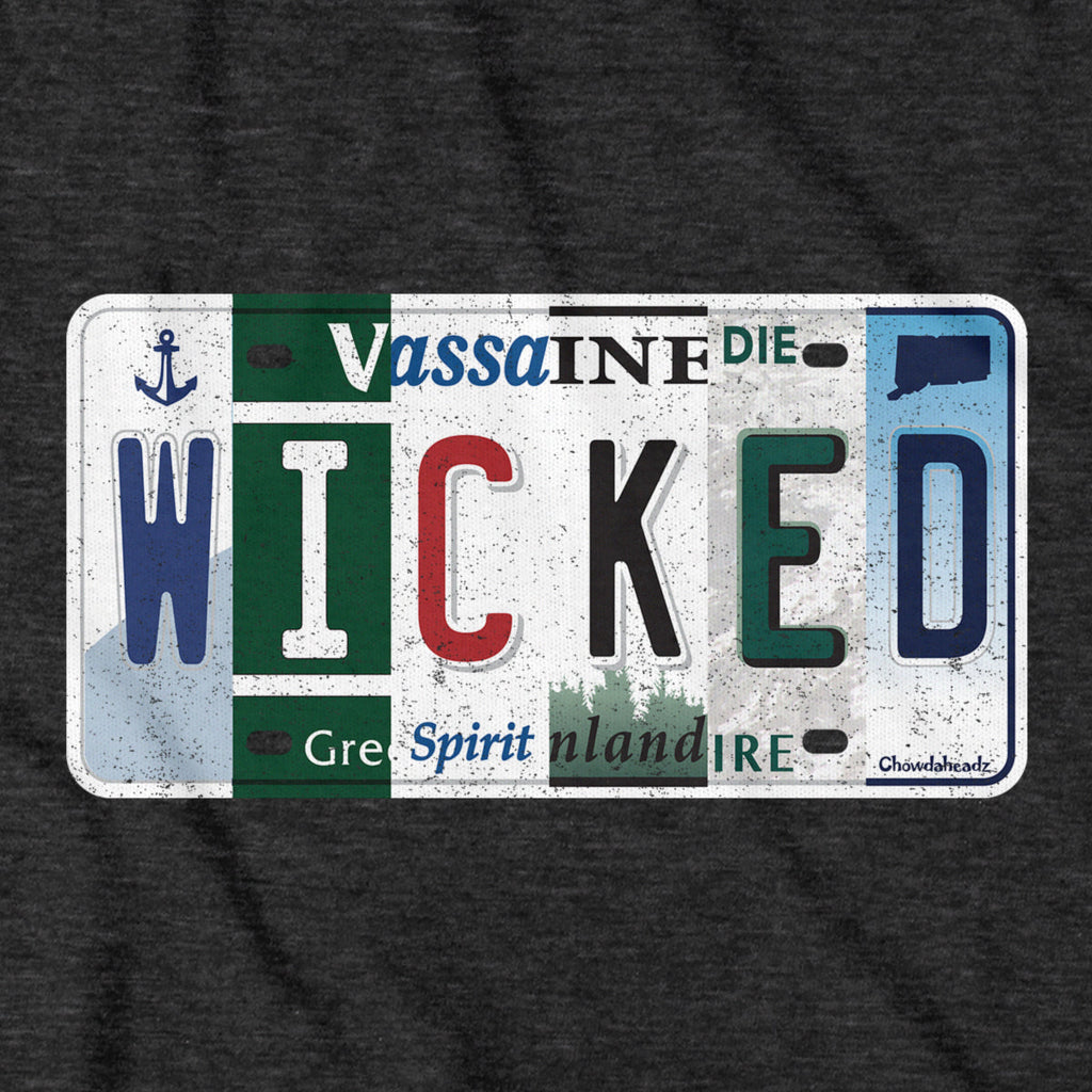 Wicked New England License Plate T-Shirt product image 2