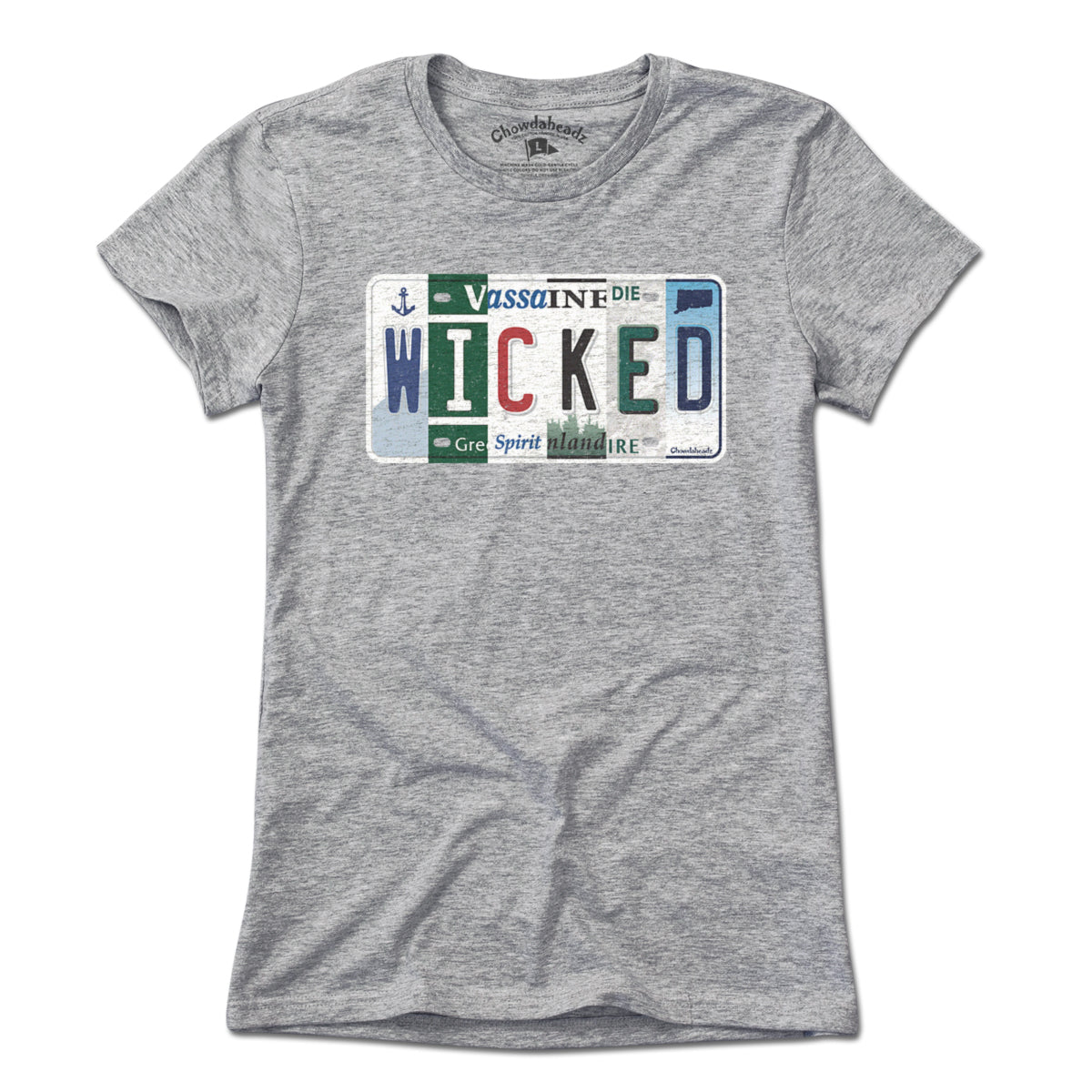 Wicked New England License Plate T-Shirt product image 10