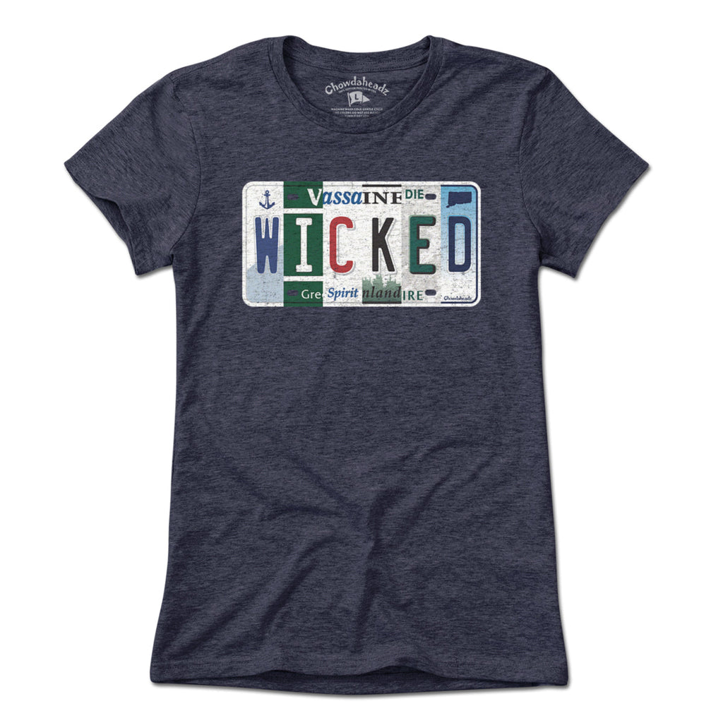 Wicked New England License Plate T-Shirt product image 7