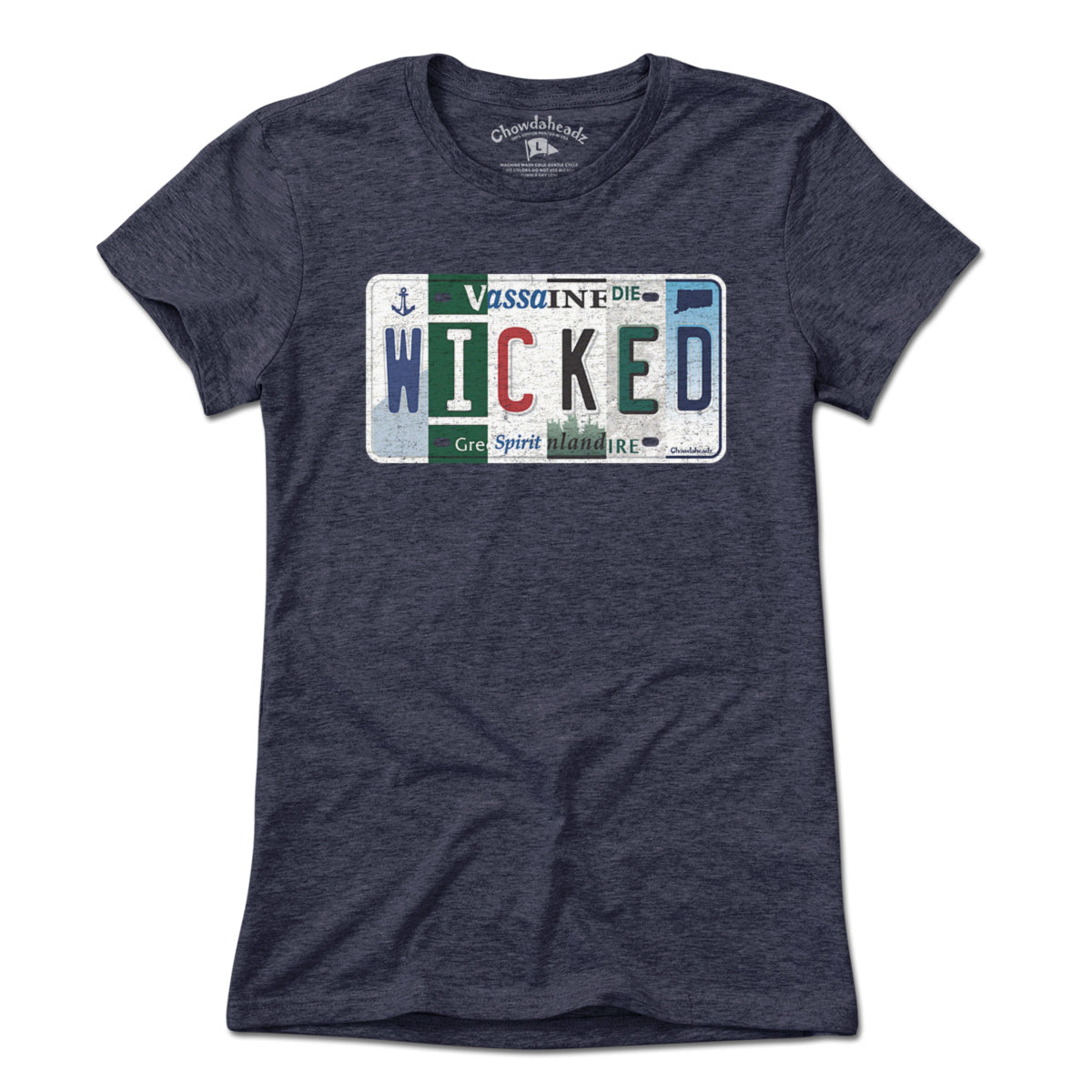 Wicked New England License Plate T-Shirt product image 7