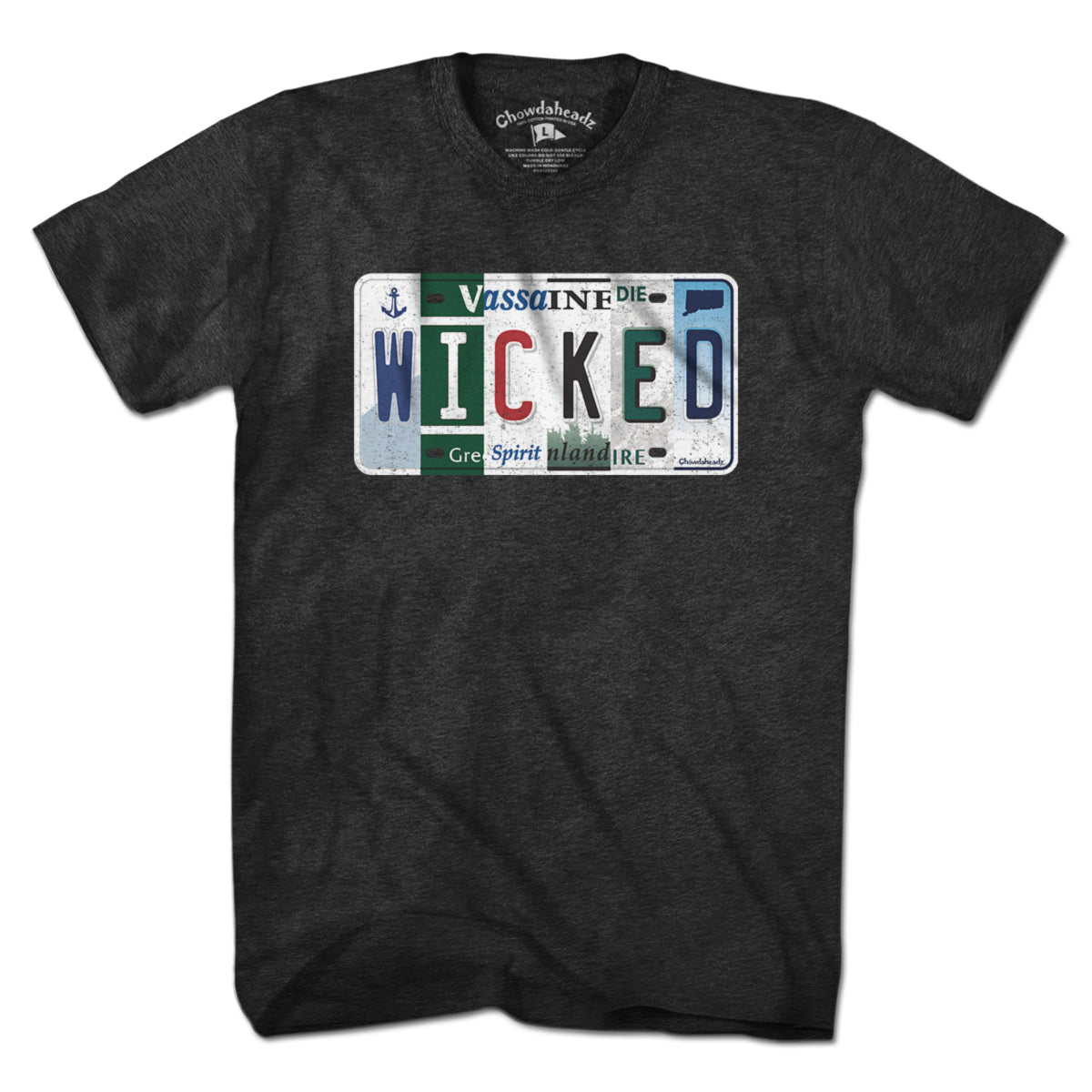 Wicked New England License Plate T-Shirt product image 1
