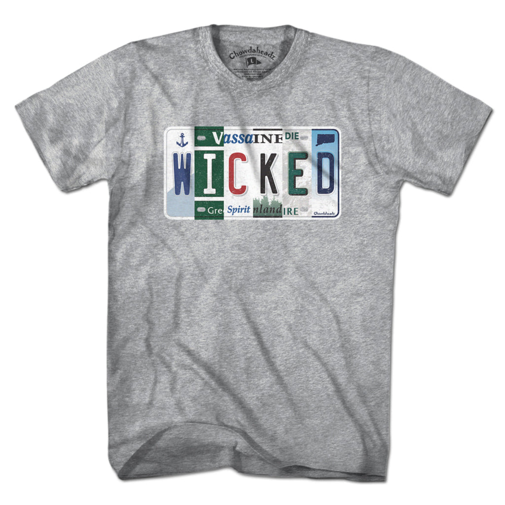 Wicked New England License Plate T-Shirt product image 8