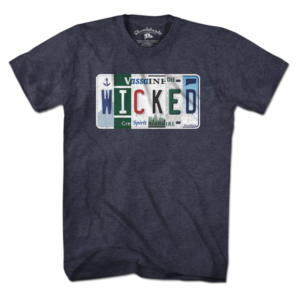 Wicked New England License Plate T-Shirt product image 5