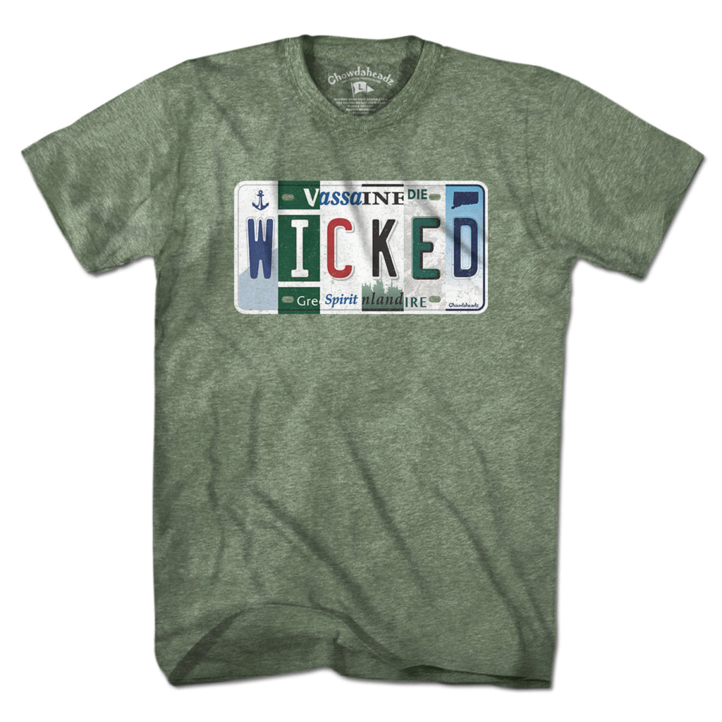 Wicked New England License Plate T-Shirt product image 12