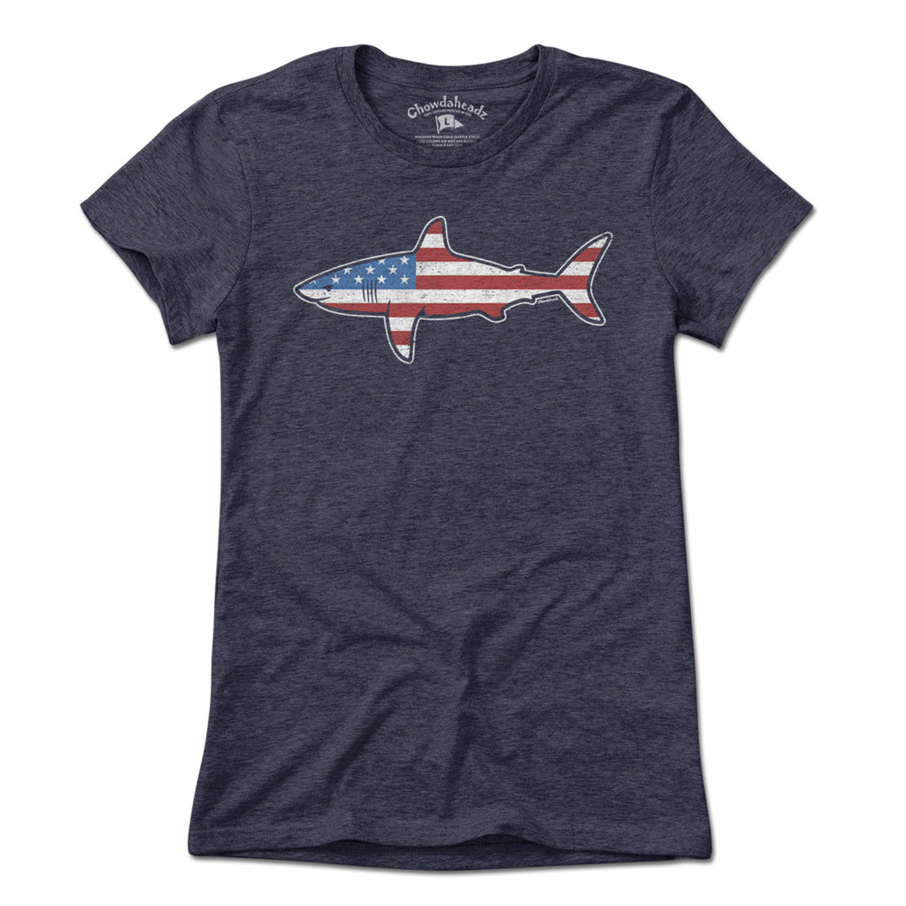 Stars and Stripes USA Shark T-Shirt product image 7