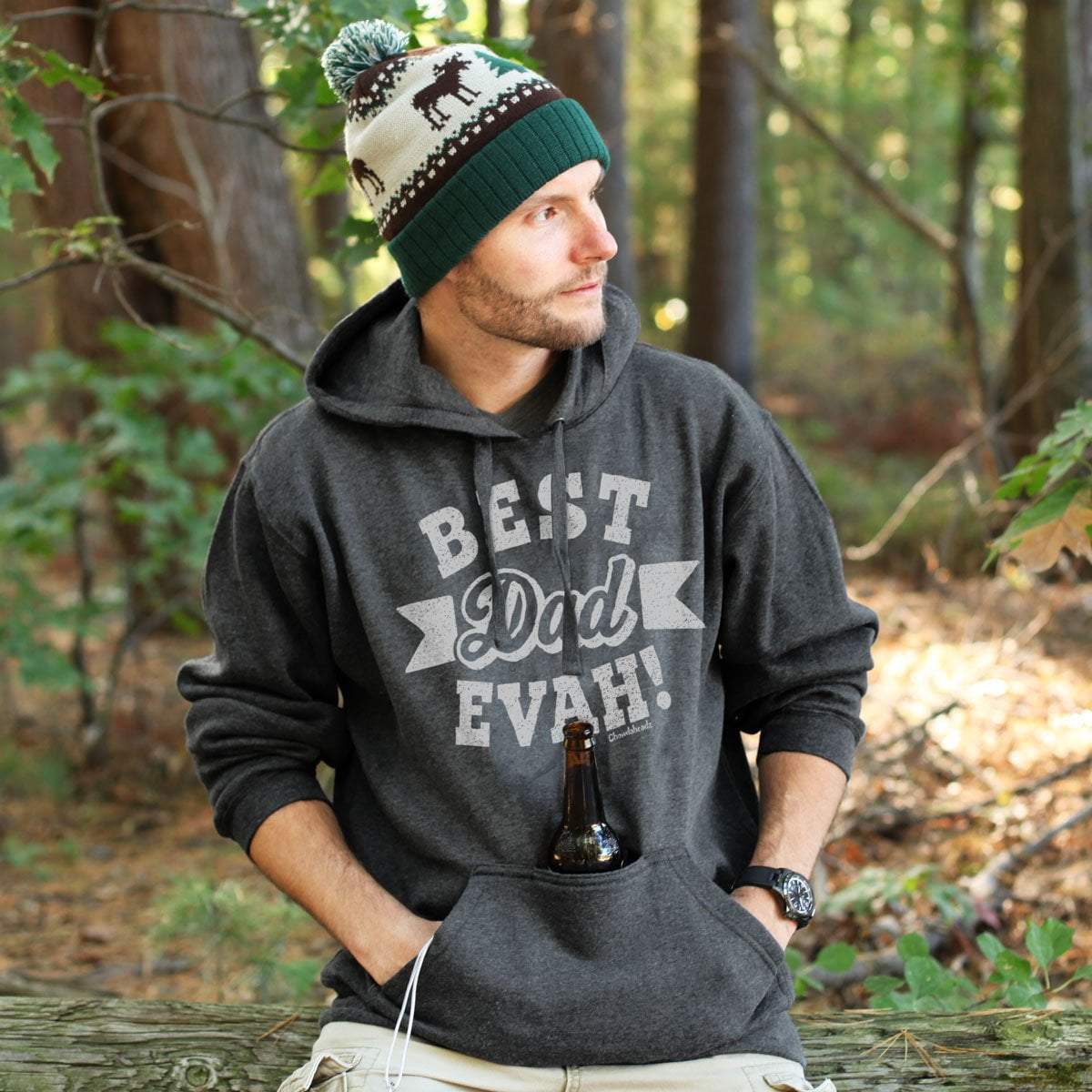 Best Dad Evah Tailgater Hoodie product image 3