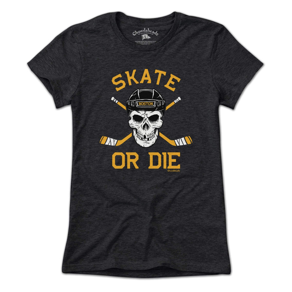 Skate or Die Boston Hockey Fan T-Shirt product image 4