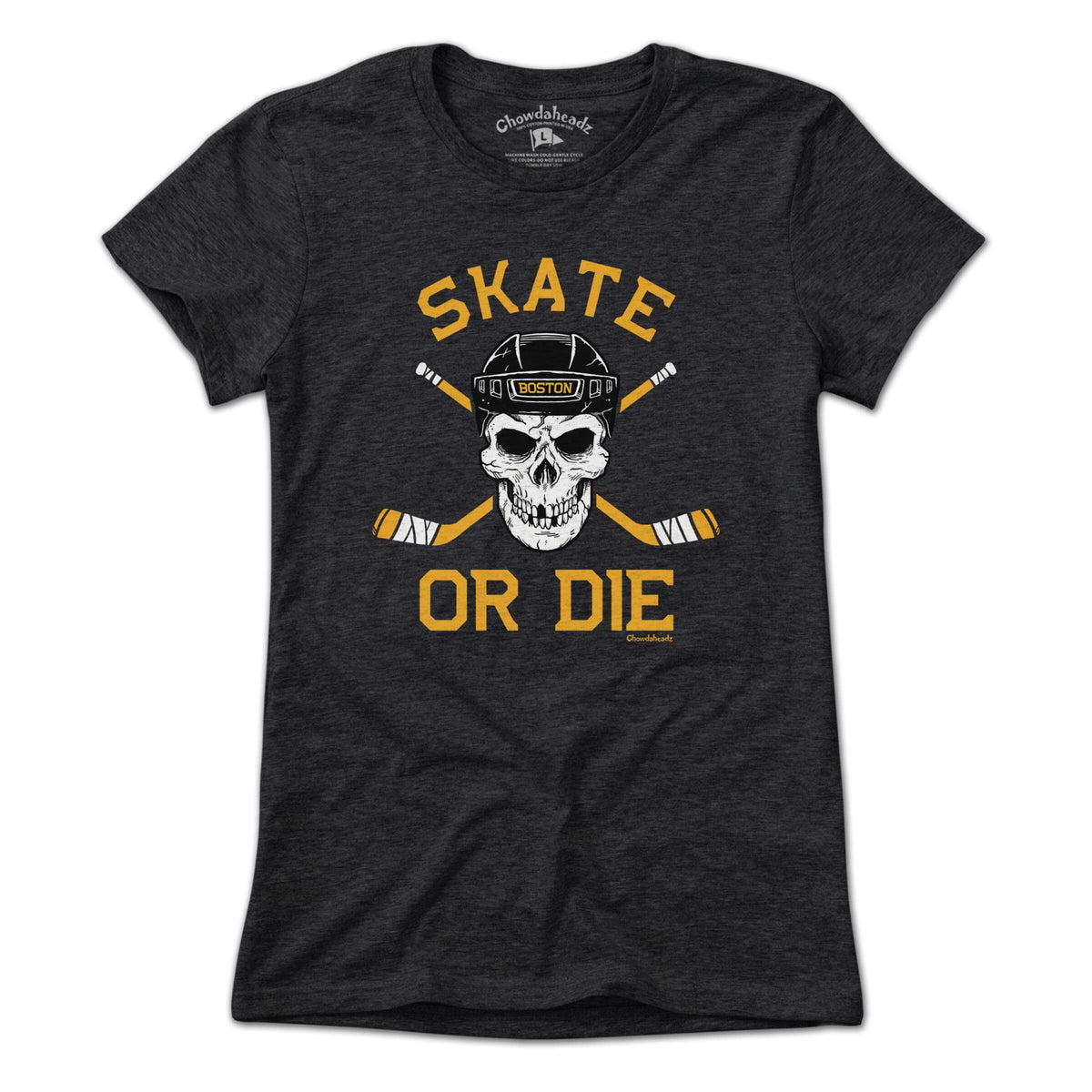 Skate or Die Boston Hockey Fan T-Shirt product image 4