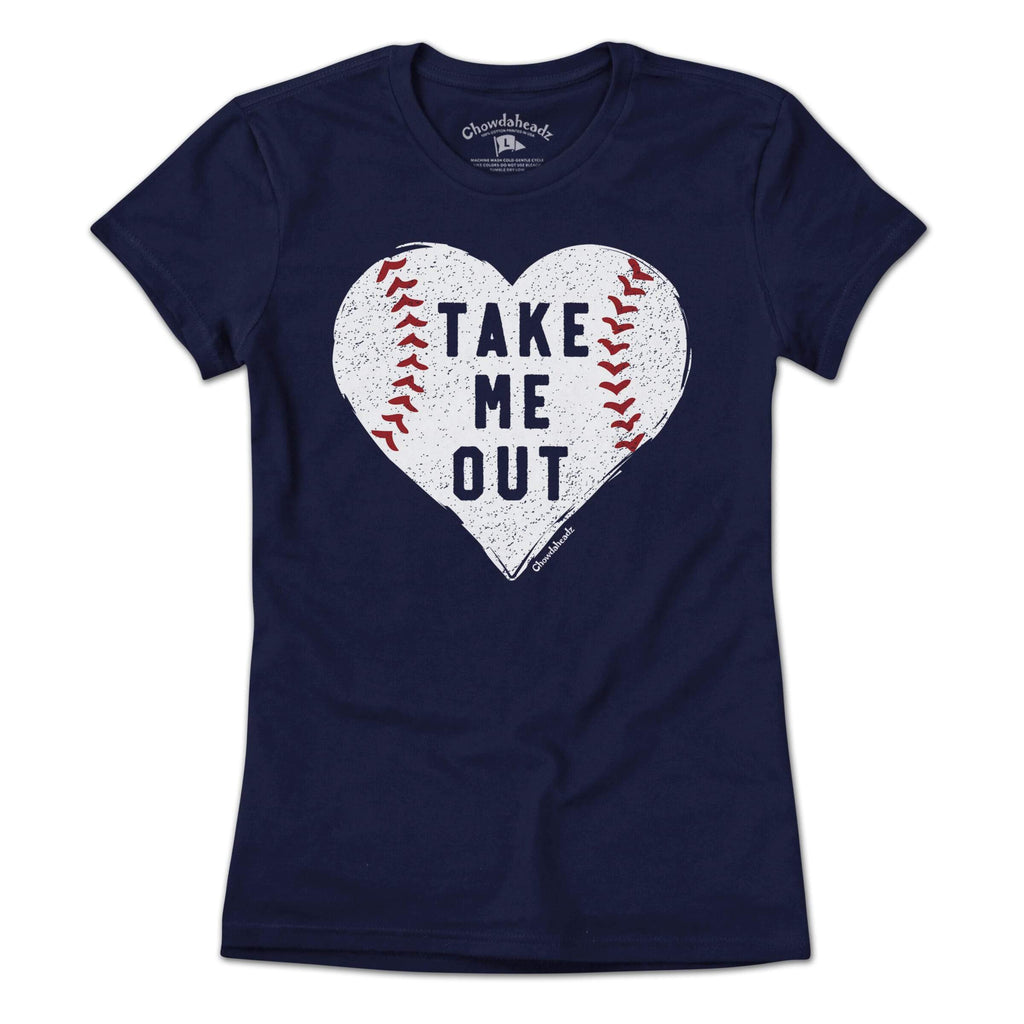 Take Me Out Baseball Heart T-Shirt product image 3