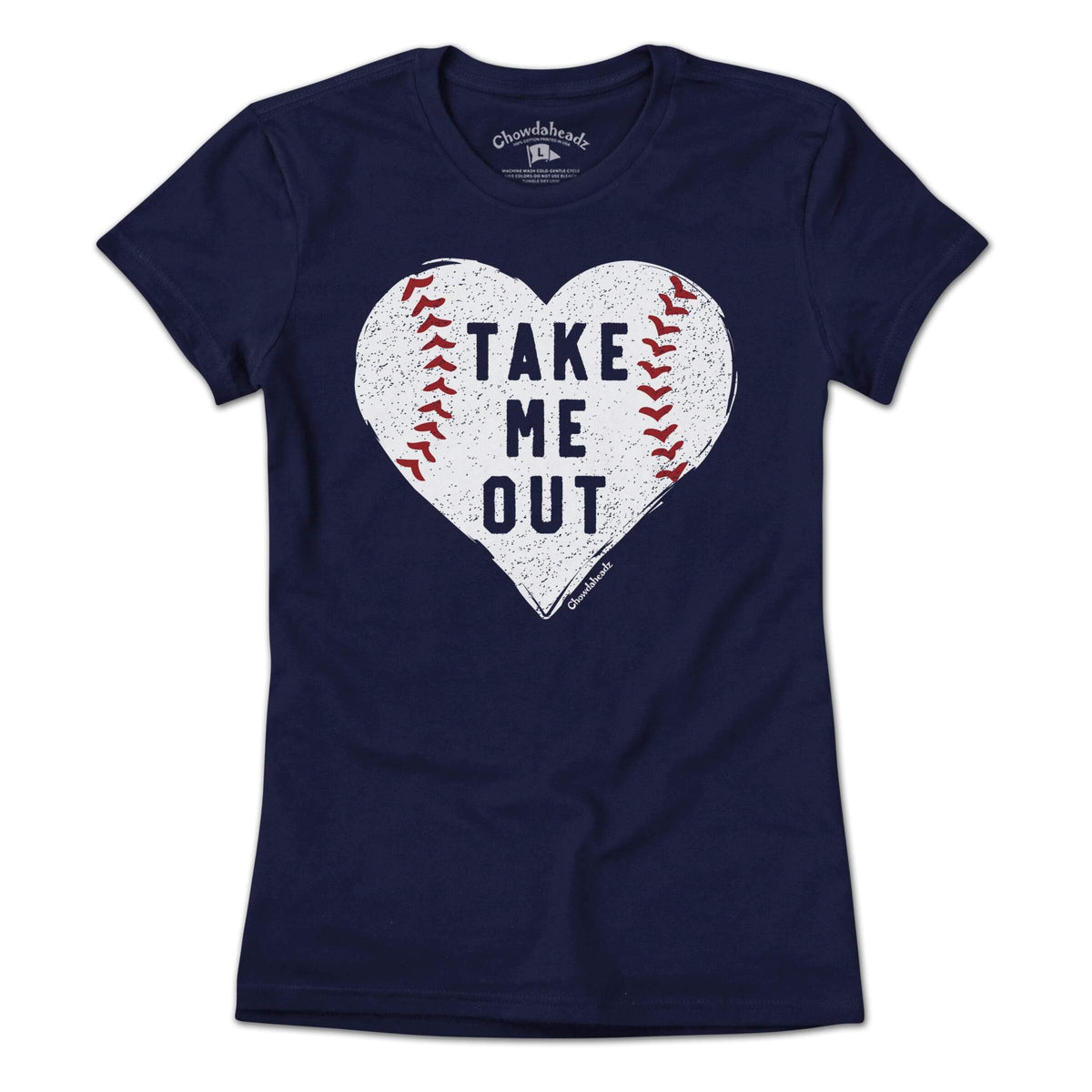 Take Me Out Baseball Heart T-Shirt product image 3