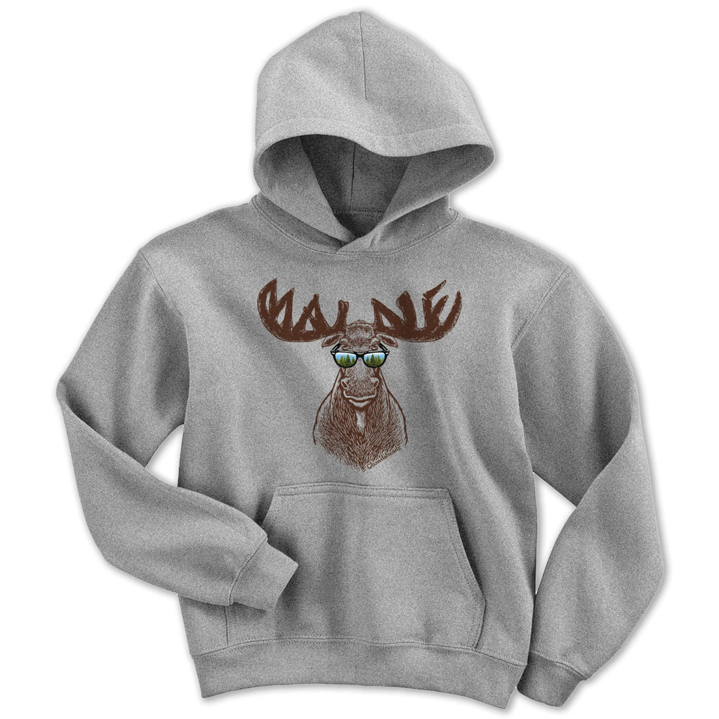 Cool Maine Moose Youth Hoodie product image 1