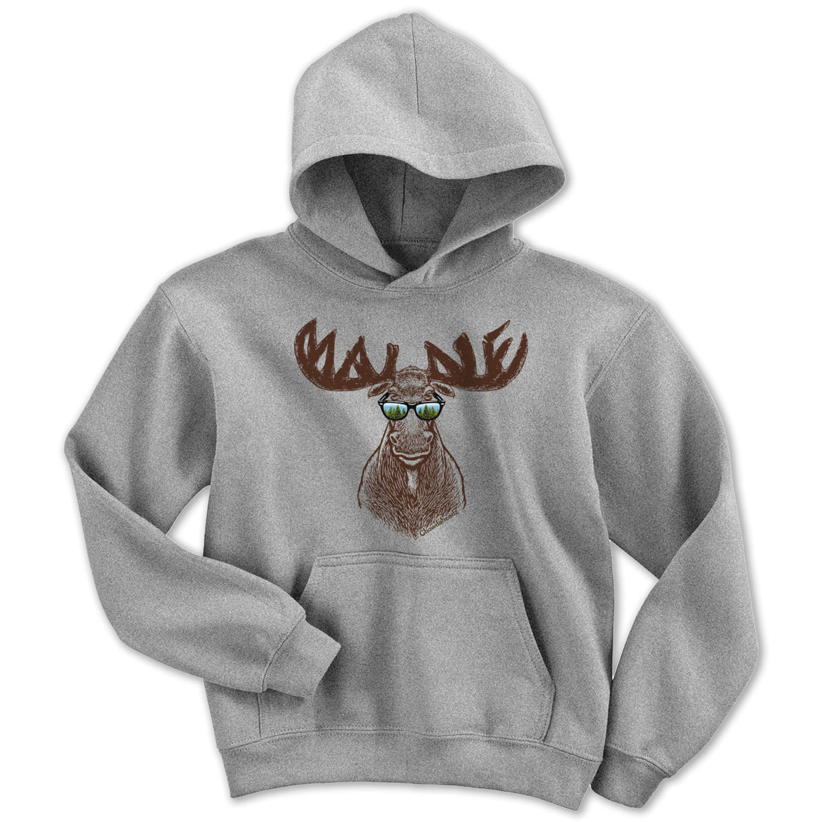 Cool Maine Moose Youth Hoodie product image 1