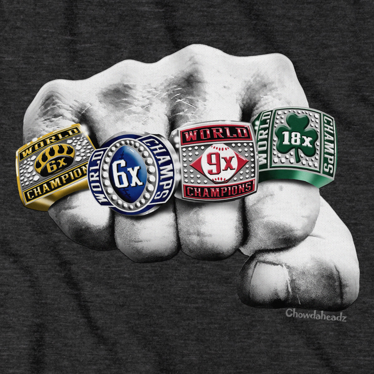 Kiss The Rings Champions T-Shirt product image 2