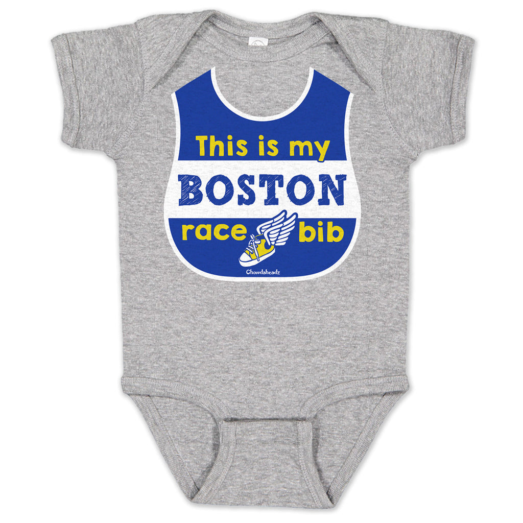 My Boston Race Bib Infant One Piece