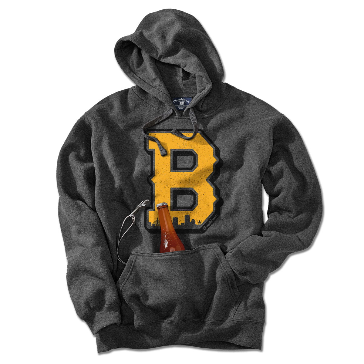 Black & Gold Big Block B Tailgater Hoodie product image 1
