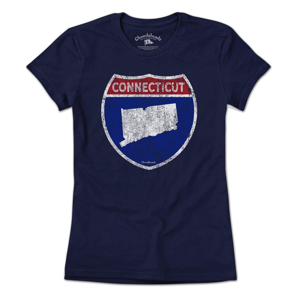 Connecticut Highway Sign T-Shirt product image 4