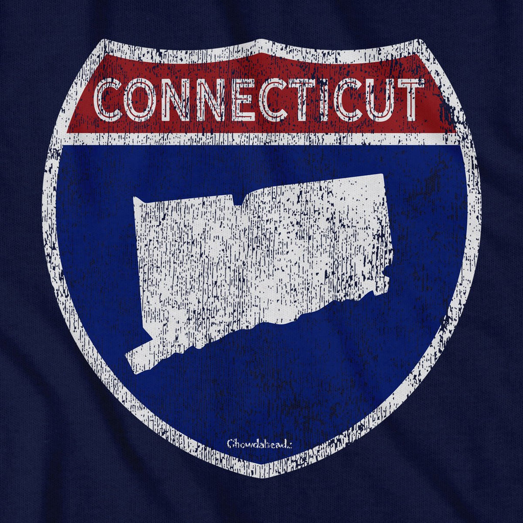 Connecticut Highway Sign T-Shirt product image 2