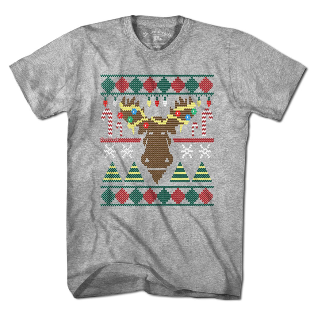 Merry Christmoose Ugly Holiday Sweater T-Shirt product image 1