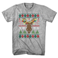 Merry Christmoose Ugly Holiday Sweater T-Shirt product image 1