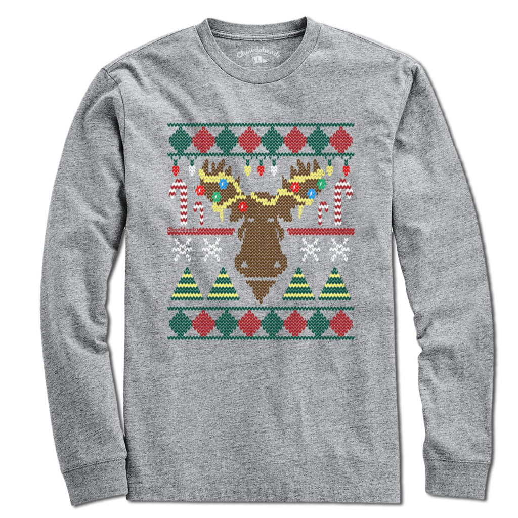 Merry Christmoose Ugly Holiday Sweater T-Shirt product image 3