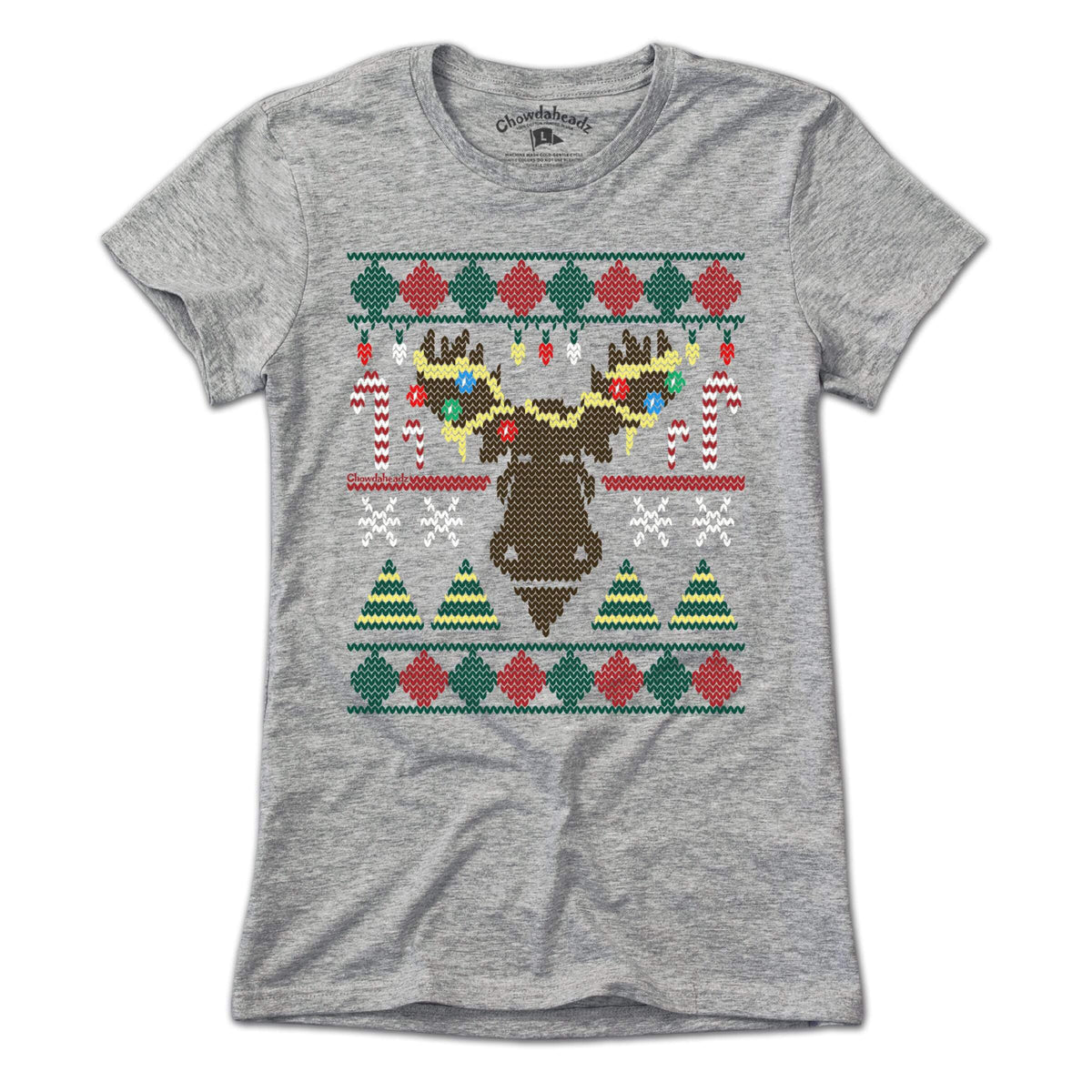 Merry Christmoose Ugly Holiday Sweater T-Shirt product image 4