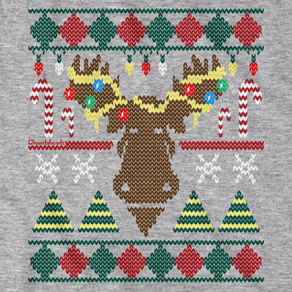 Merry Christmoose Ugly Holiday Sweater T-Shirt product image 2