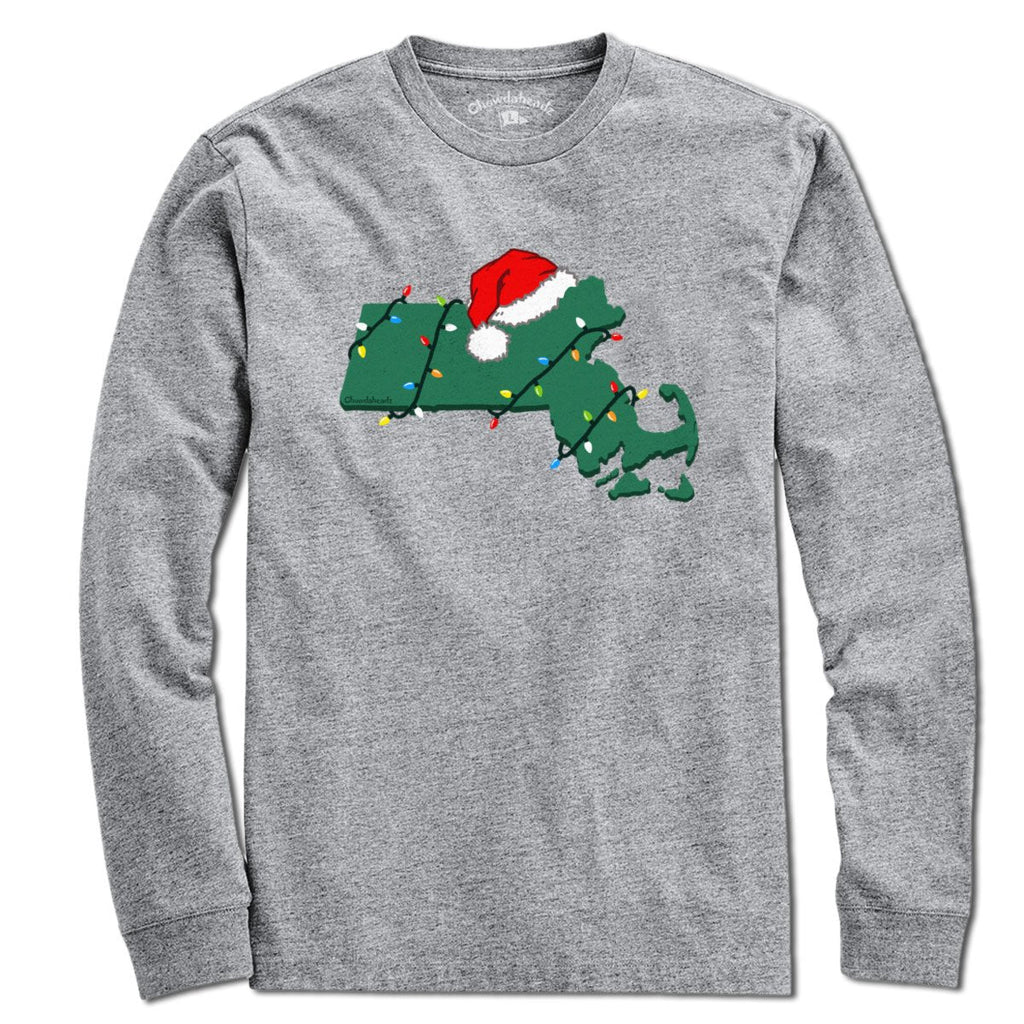 Santa Hat Massachusetts T-Shirt