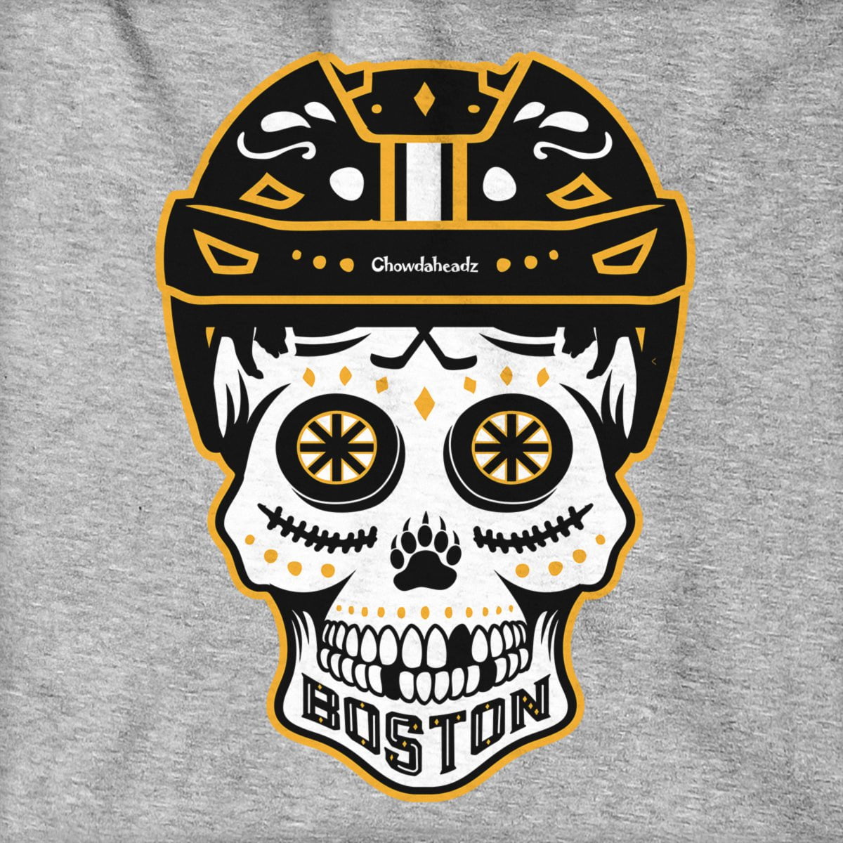Boston Black And Gold Dead Head Hoodie product image 4