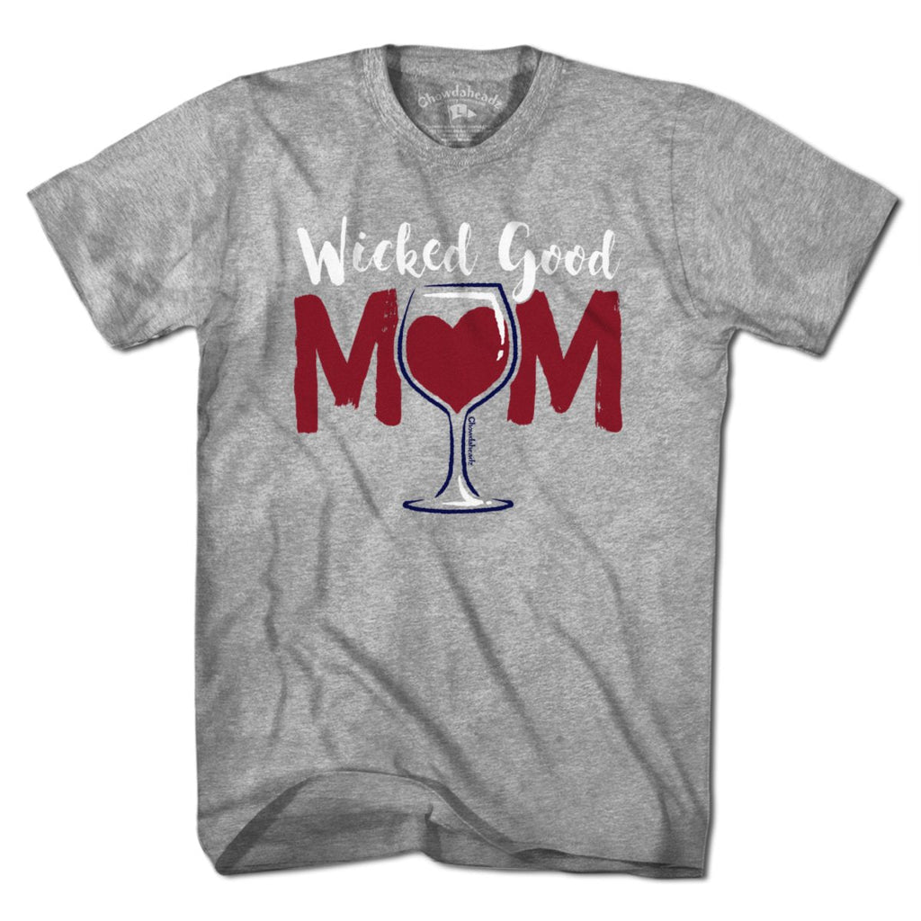 Wicked Good Mom Wine T-Shirt product image 3