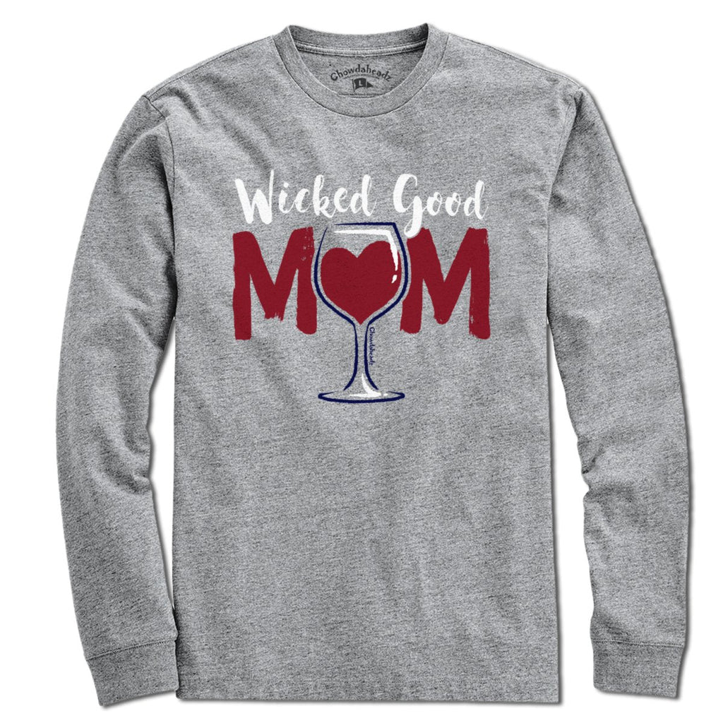 Wicked Good Mom Wine T-Shirt product image 4