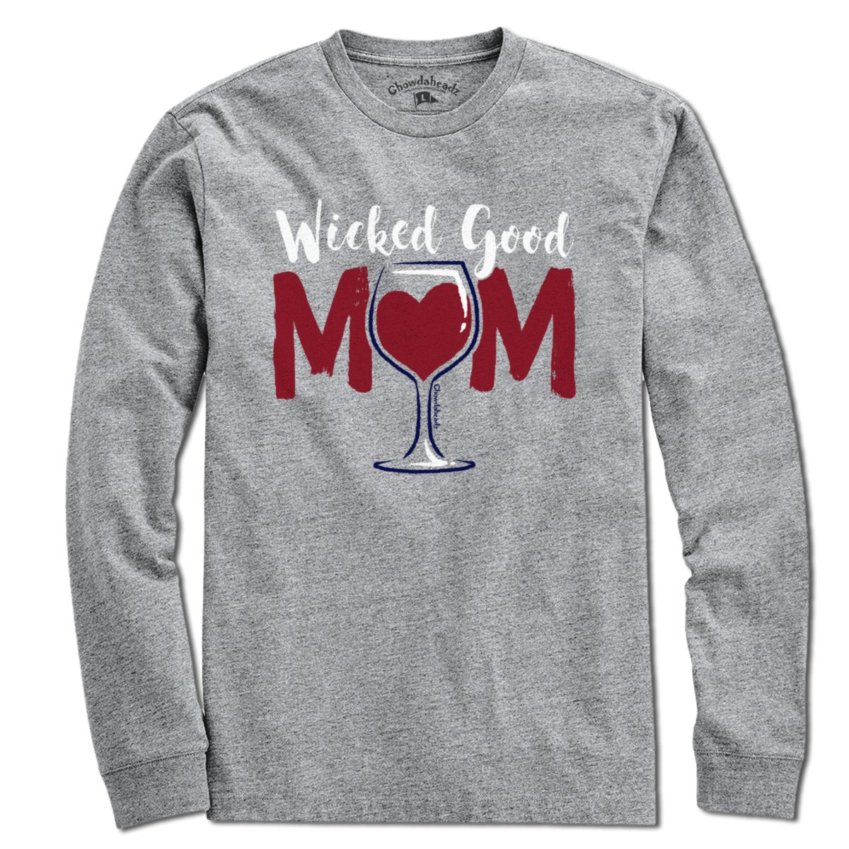 Wicked Good Mom Wine T-Shirt product image 4