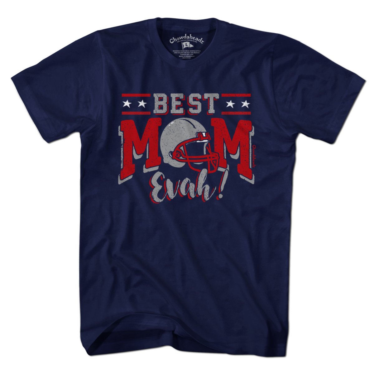 Best Mom Evah Football T-Shirt product image 3