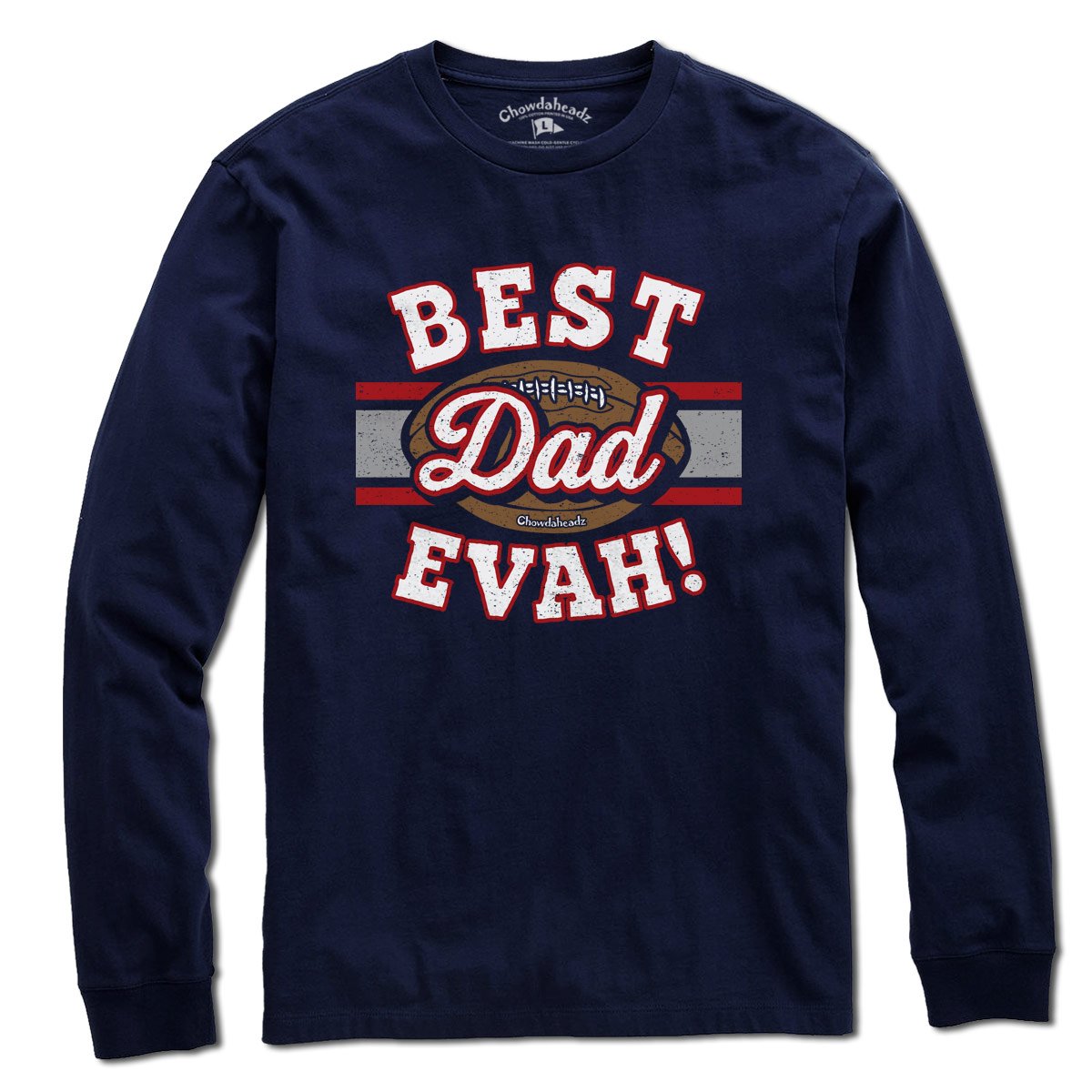 Best Dad Evah Football T-Shirt product image 3