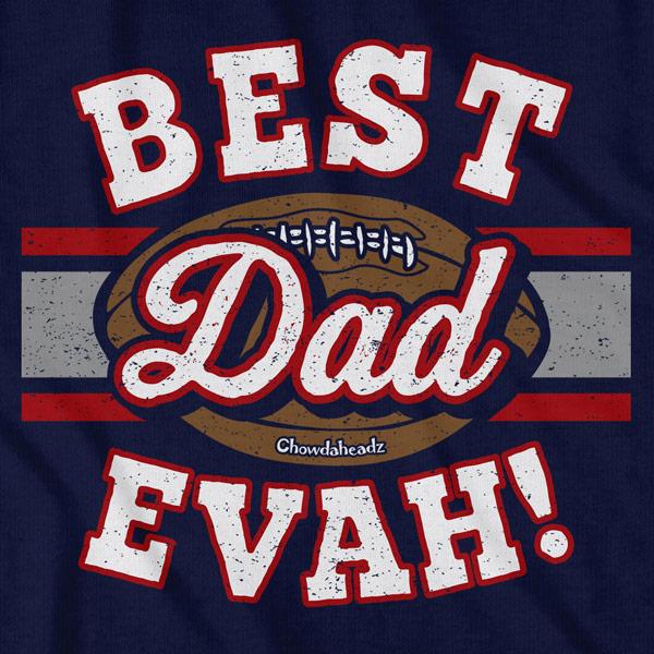 Best Dad Evah Football T-Shirt product image 2