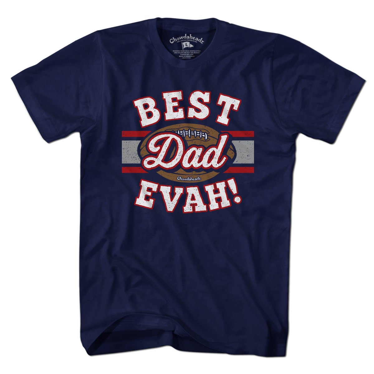 Best Dad Evah Football T-Shirt product image 1