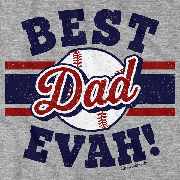 Best Dad Evah Baseball T-Shirt product image 2