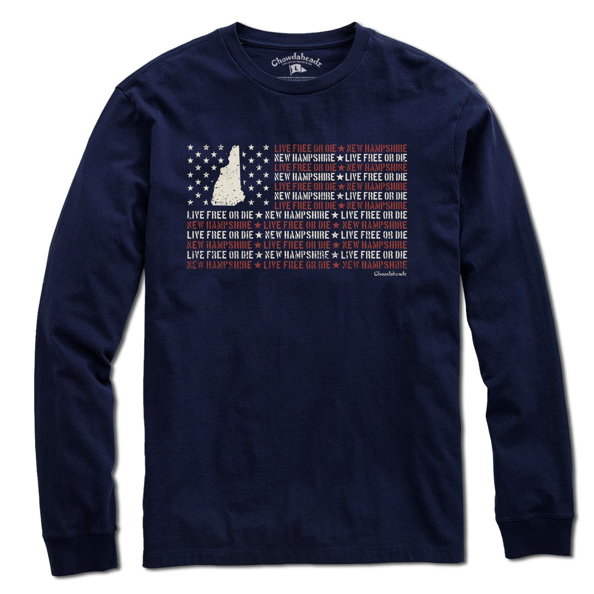 New Hampshire Live Free or Die Flag T-Shirt product image 3